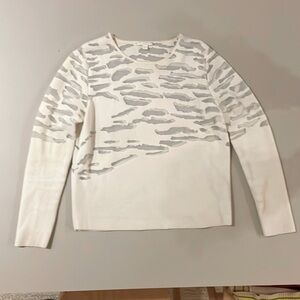 COS knit sweater with burnout lace detail